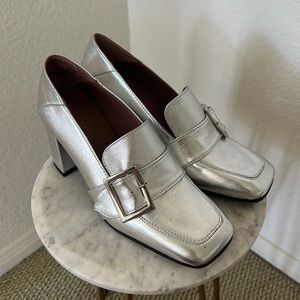 Barneys New York heeled loafers
